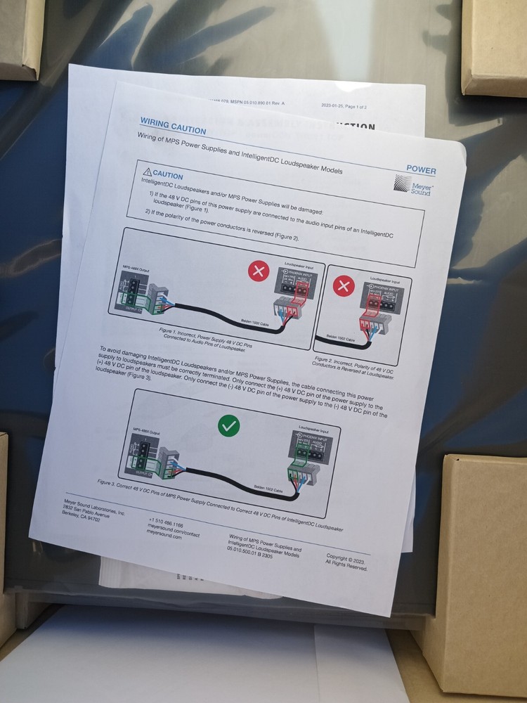 Meyer Sound Mps-488x Power Supply