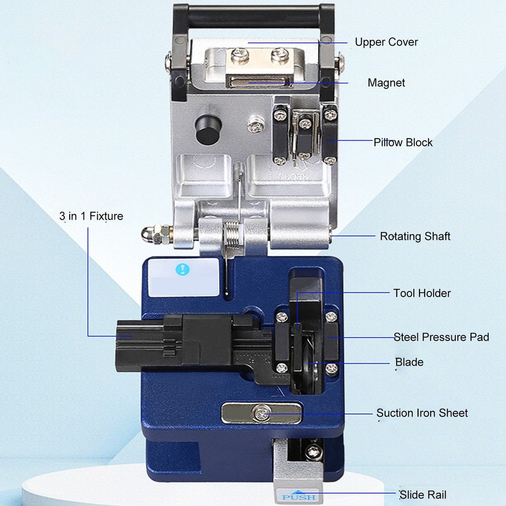 Automatic Return Fiber Optic Cutter Optical Cable Cutting Tool 0.5 Degree ONS