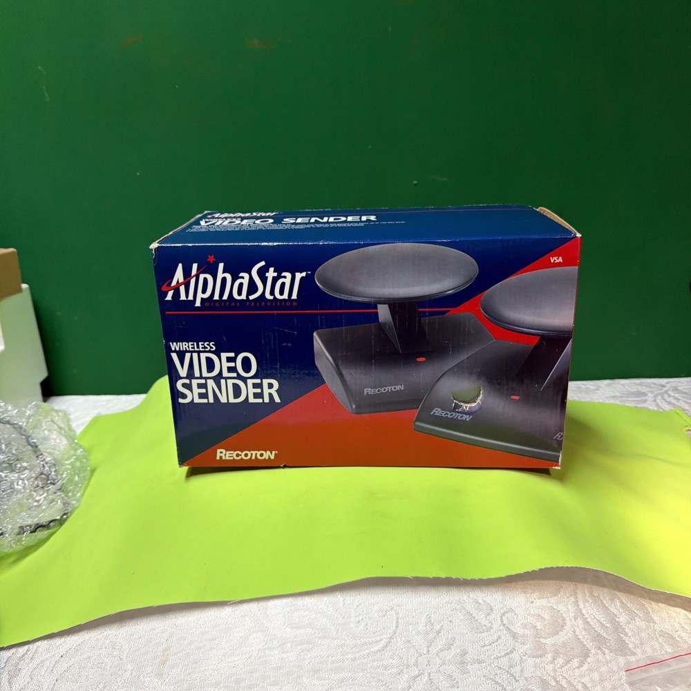 Alphastar Wireless Video Sender Recoton Open Box Untested