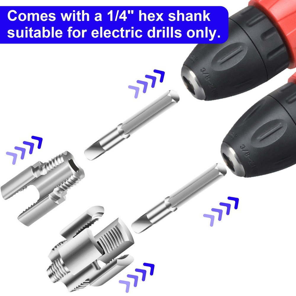 Integrated Internal & External Pipe Threading-Tool PVC Pipe Threader Cutting Kit