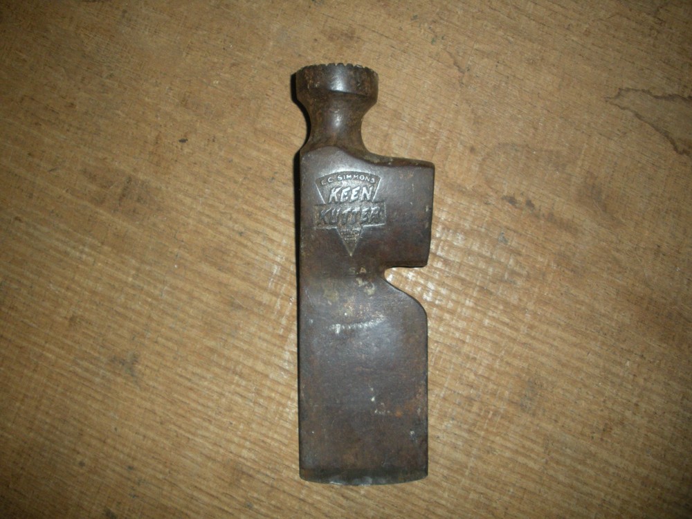 Vintage Embossed Keen Kutter Lathing Hatchet Head