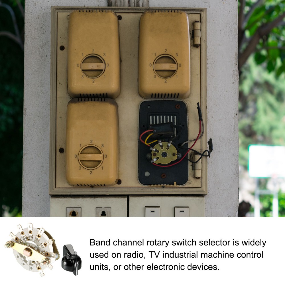 Band Selector Rotary Switch 1P7T 1 Pole 7 Position Single Deck 8 pin