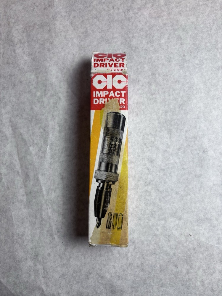 CIC Impact Driver No 2500 Complete 13 Bits, Metal Case, Original Box & Insert