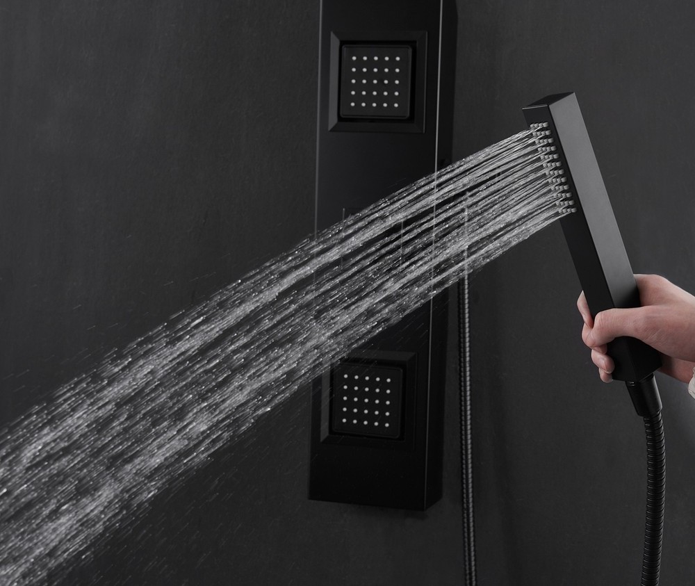 Anzzi SP-AZ078 Aura Thermostatic Shower Panel - Grey