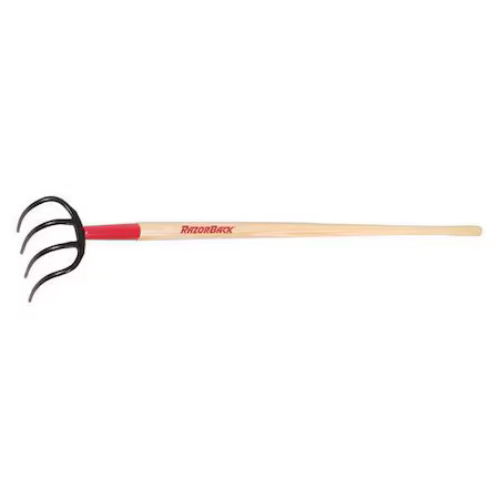 Razor-Back 75144Gr Potato Fork, Straight Handle, 54In.Lhandle