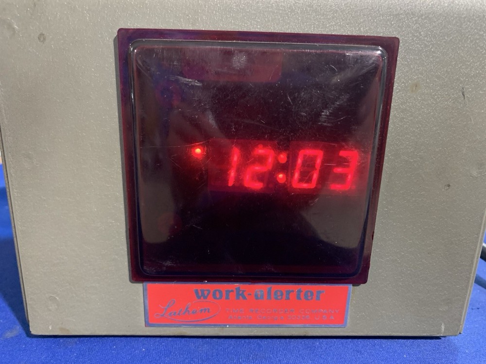 Lathem Work Alerter Digital Time Clock Buzzer - Power On Tested