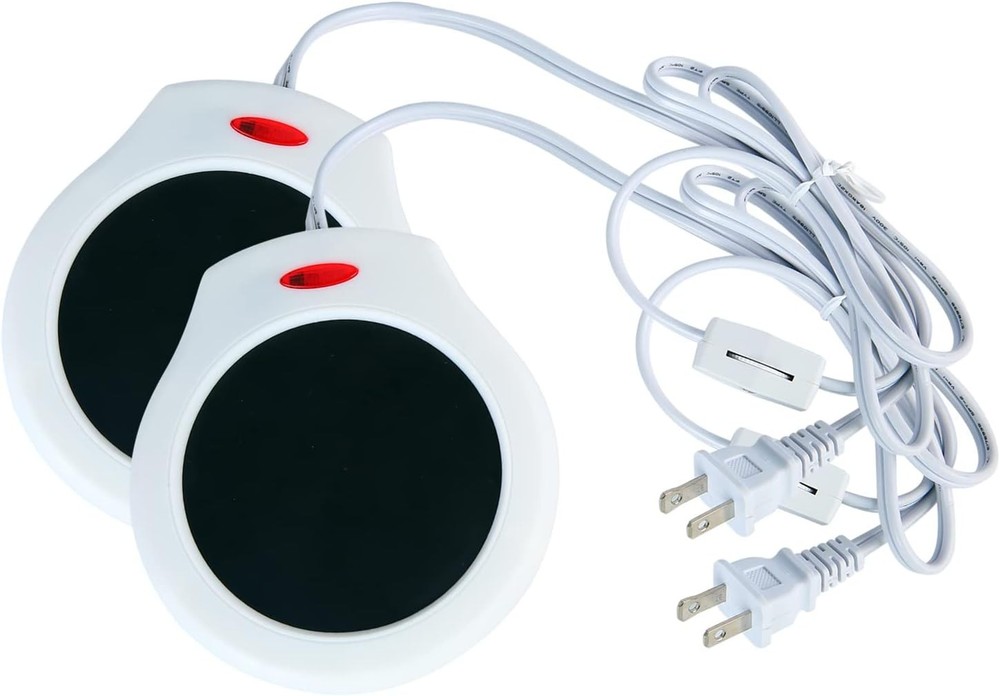 Home&Office Desktop Electric Mug 2pack, White, Black