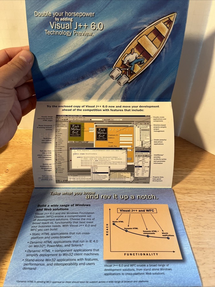 Microsoft Visual J++ 6.0 Technology Preview 1 Software Disc CD 1998