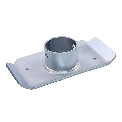 5000lbs Trailer Jack Foot Plate with Pin Base, Silver
