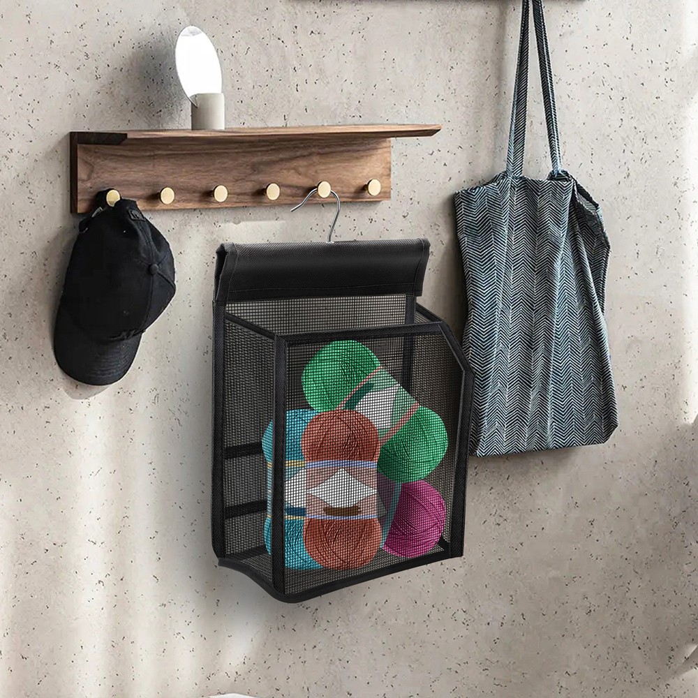 Portable Mesh Shower Caddy Hooks Multi-Functional Hanging Organizer for Bathroom