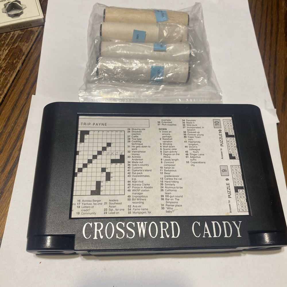 Crossword Caddy With 4 Extra Rolls