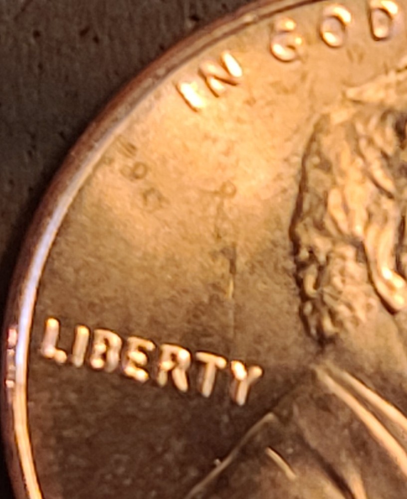 2023 Lincoln Head Shield Penny Obverse Die Crack Error Uncirculated