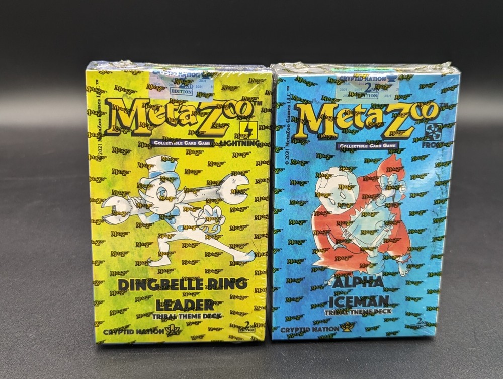Metazoo TCG Cryptid Nation 2nd Ed Theme Deck Lot Alpha Iceman Dingbelle Ring