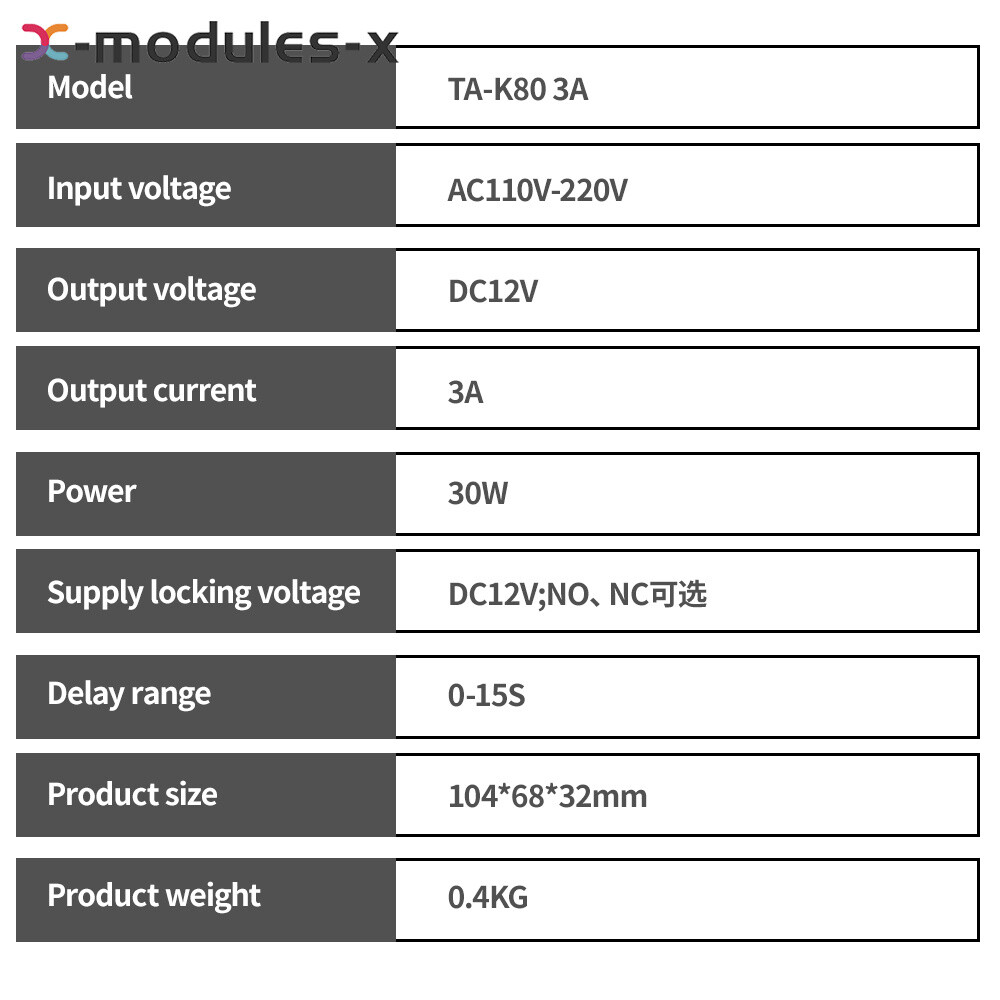 12V 3A Door Access Control Power Supply Controller Power Box For Intercom System