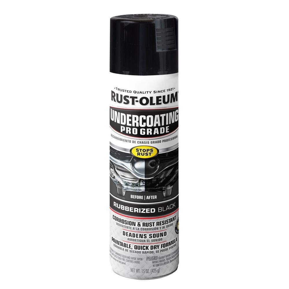 Rust-Oleum 248656 Professional Rubberized Undercoating Spray 15Oz Black (6 Pack)