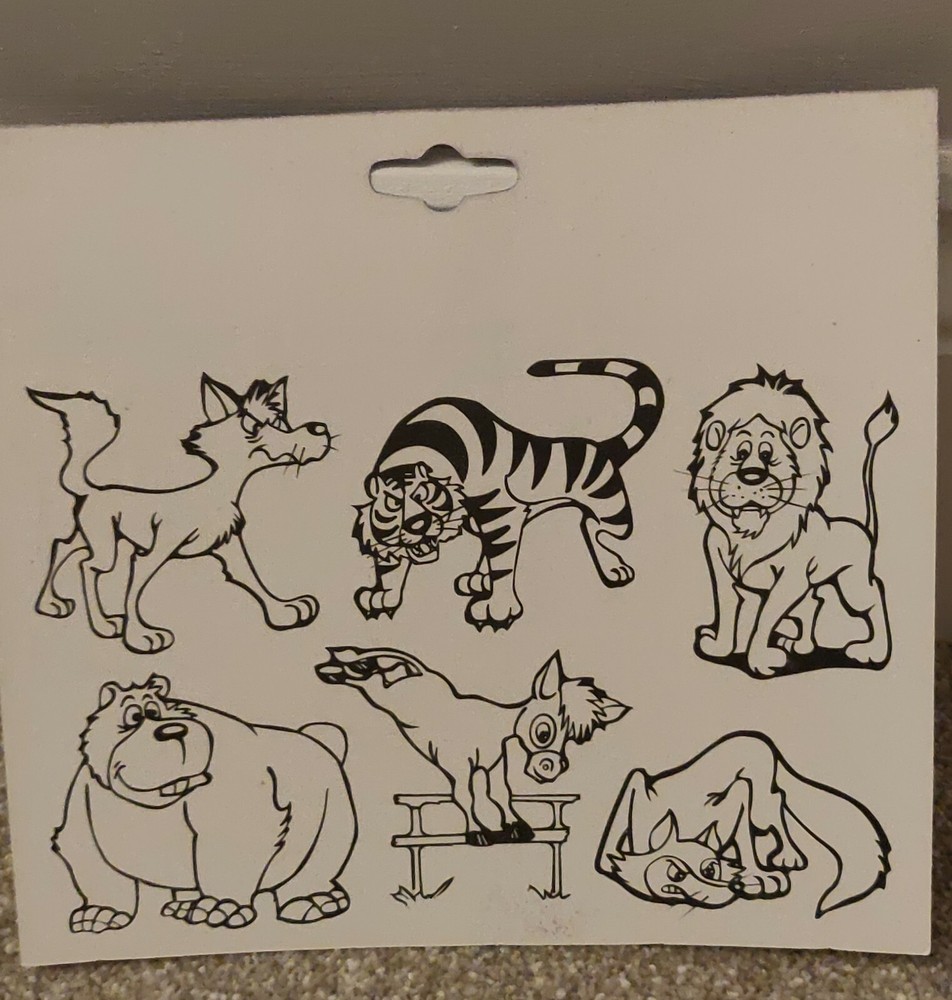 Kids animal Drawing stencil,