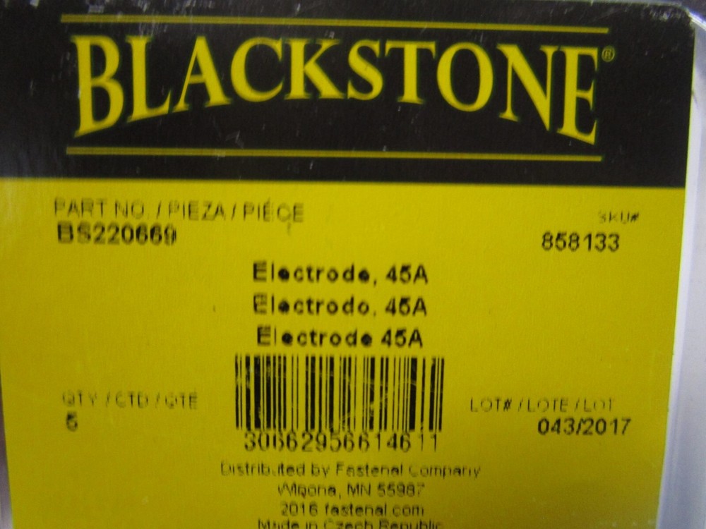 Blackstone 45A Electrode QTY 5