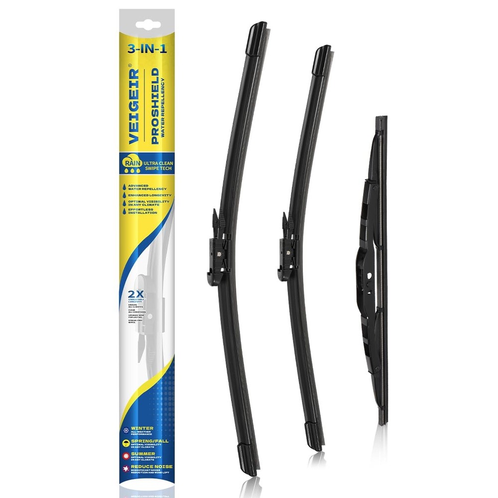 3 Pack Windshield Wiper Blades Compatible with Chevy Chevrolet Traverse 2012 ...
