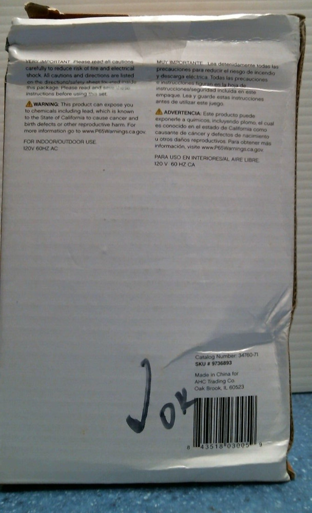 Celebrations Orange LED Light String (9736893) FS