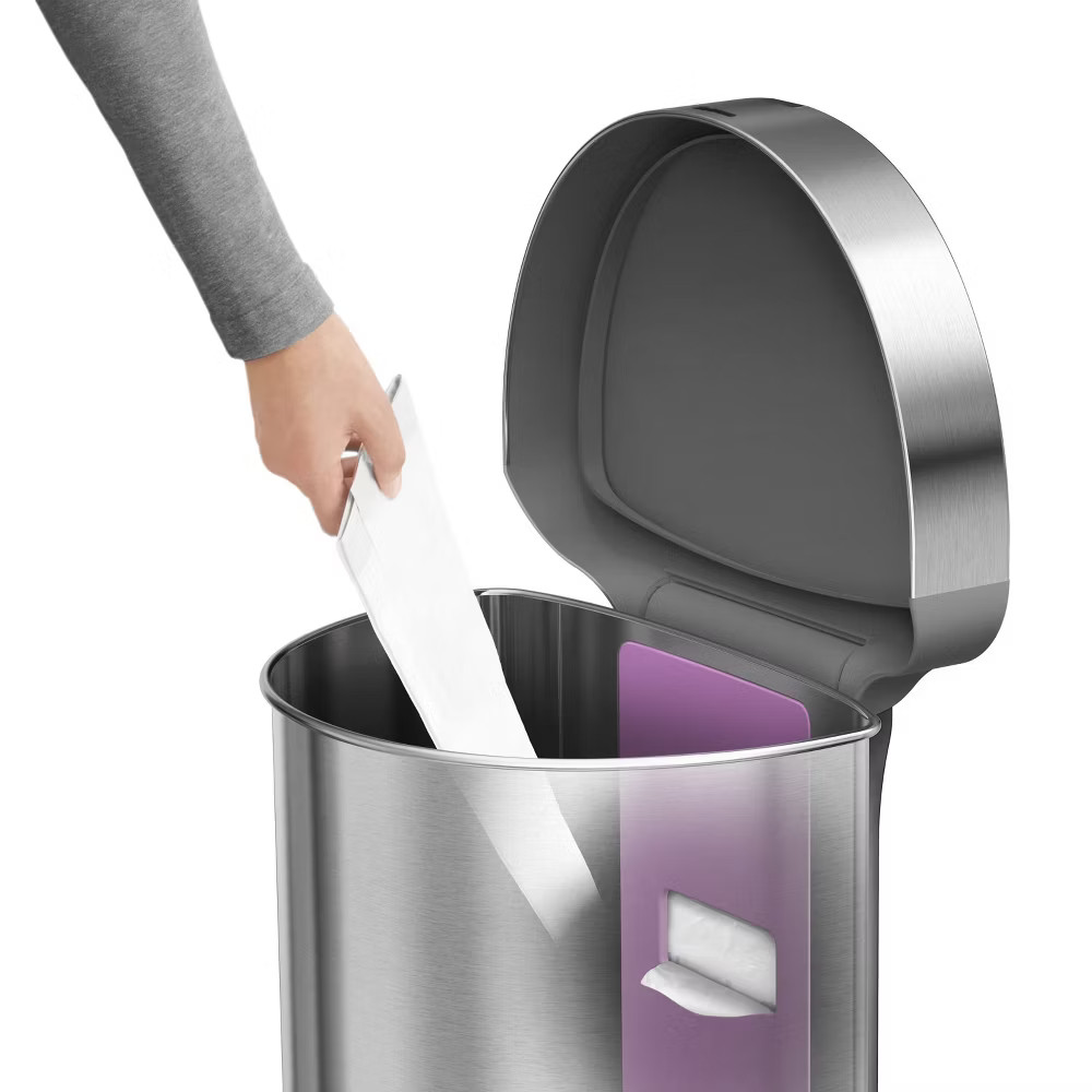 simplehuman Touch-Free Trash Can 45L Motion Sensor Kitchen Touchless Garbage