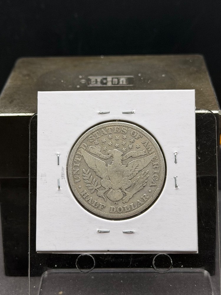 1911-D Barber Silver Half Dollar FINE