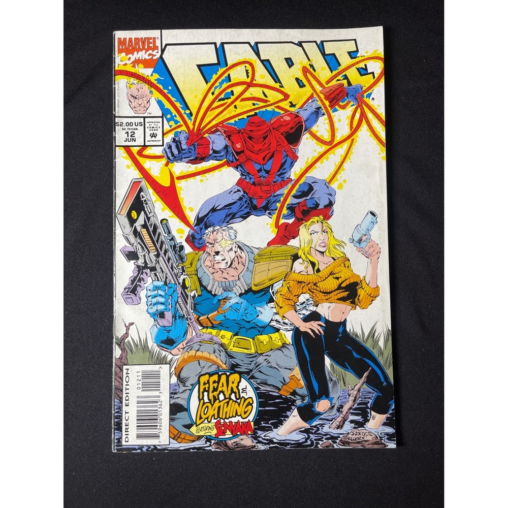 Marvel Comics Cable 12 Direct Edition Fear Loathing Featuring Stryfe 1994