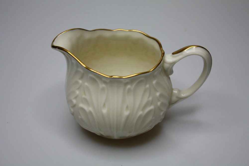 Lenox Cottage Collection Creamer ONLY - Embossed Pattern Gold Trim