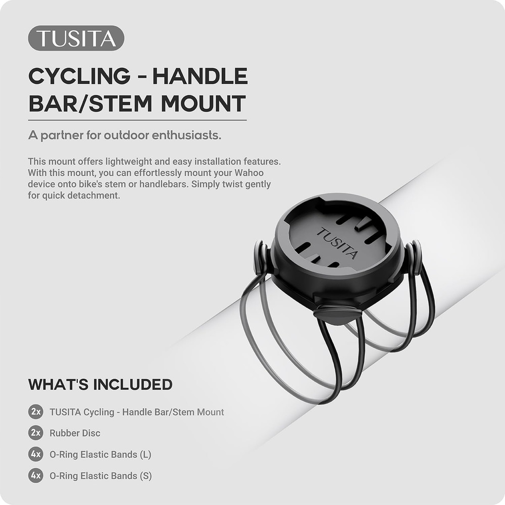 Stem Mount Compatible with Wahoo Elemnt Bike Computer, 2-Pack