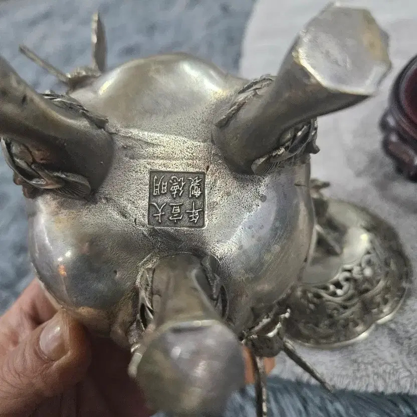 White Bronze Dragon Decorative Incense Burner Official