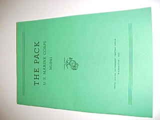 Manual For The USMC M1941 Pack System