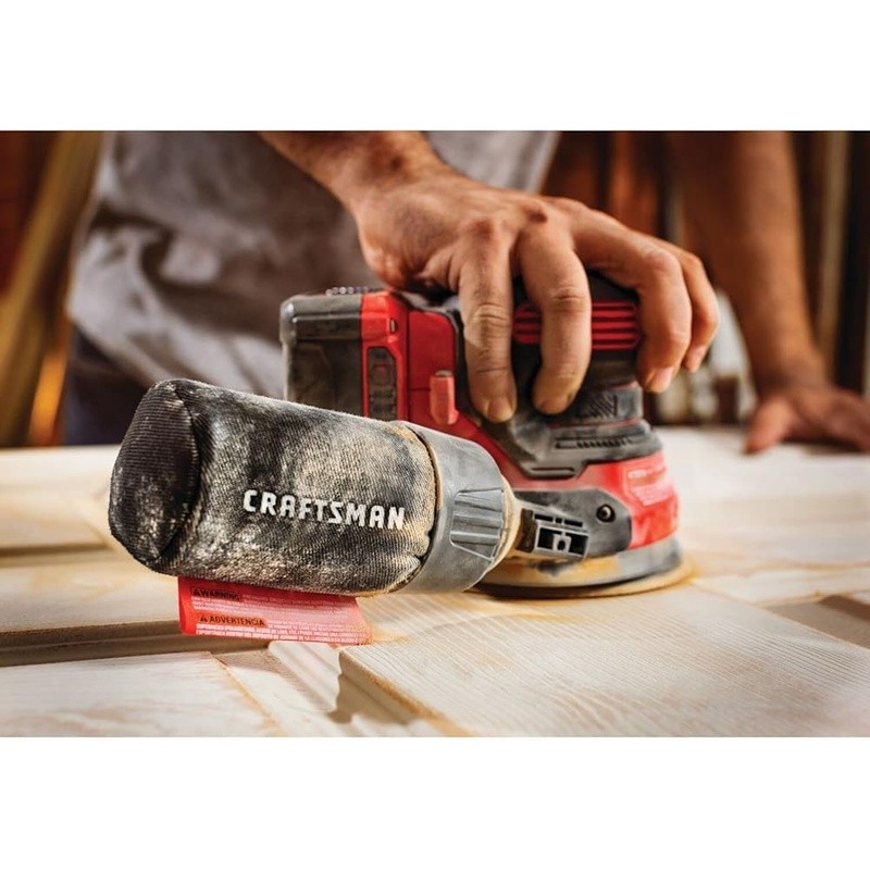 V20 Cordless Random Orbit Sander 12000 OPM Tool Only Dust Collection System New