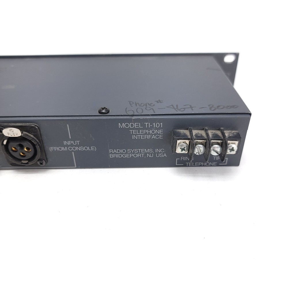 Radio Systems TI-101 Telephone Interface Broadcast Equipment UNTESTED