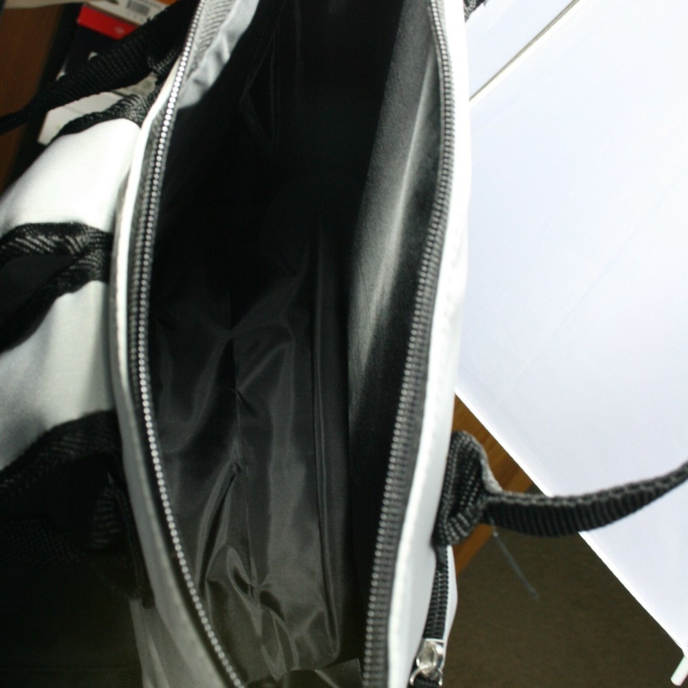 DSW Backpack Light Grey & Black Nylon NWOT