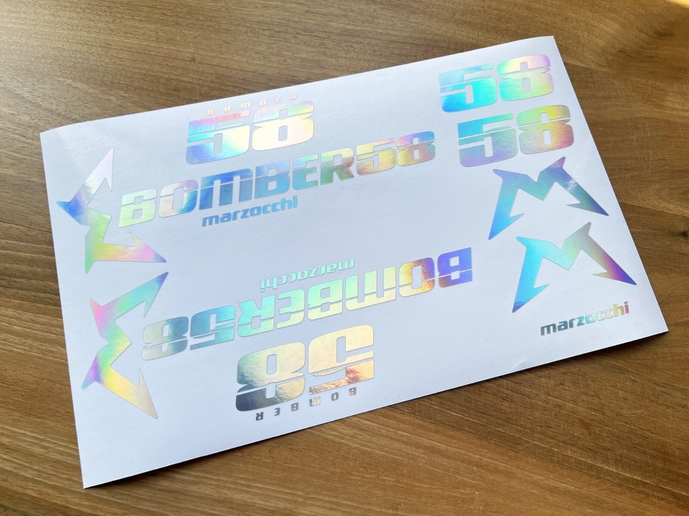 Marzocchi BOMBER 58 Decals Stikers