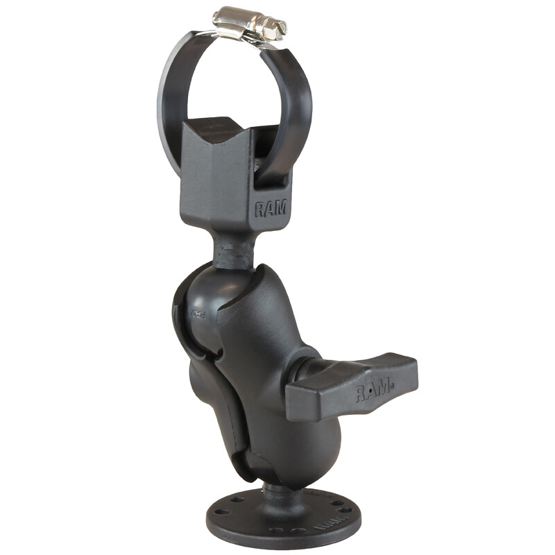 RAM Trolling Motor Stabilizer Mount with Short Arm Strap Base  RAM-108-BU