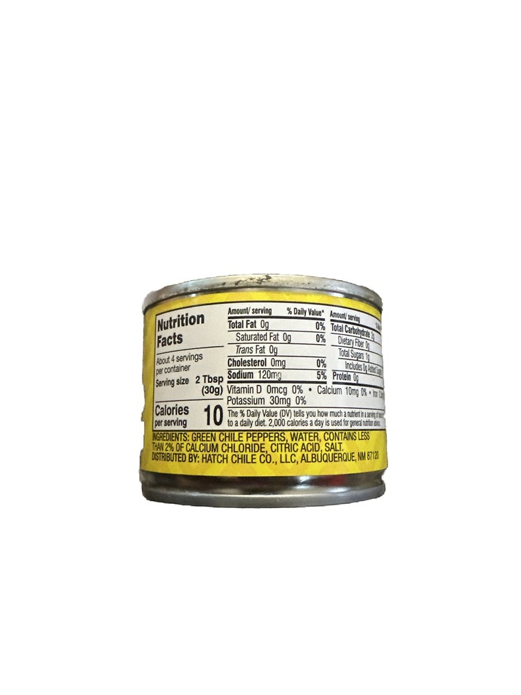 3 Pack - Hatch Diced Green Chiles Mild, 4 oz