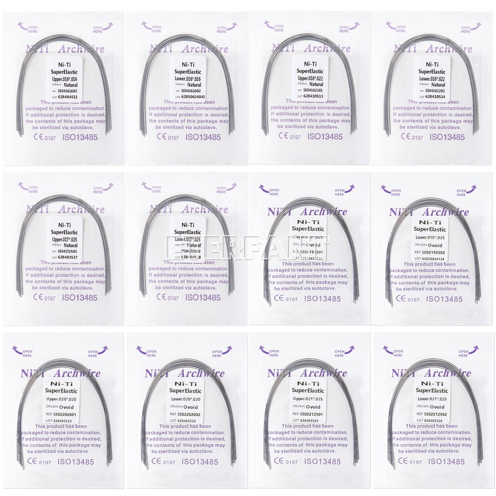 10pc/pack ETERFANT Dental Ortho Arch Wires Super Elastic Niti Rectangular/Round