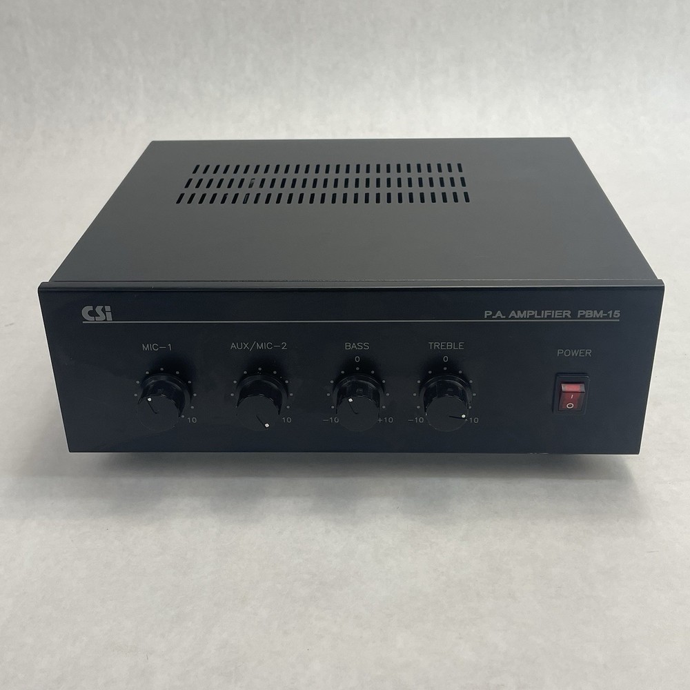 CSI Speco Technologies PBM-15 PA Amplifier Tested