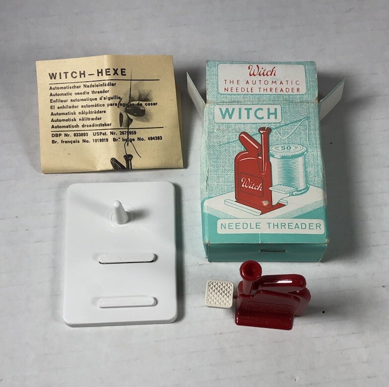 Vintage Witch Automatic Needle Threader w/ lnstructions Germany NOS 0104