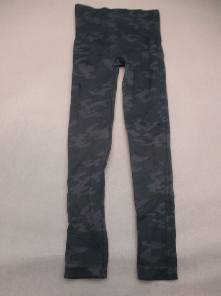 SPANX Size S Womens Camo Stretch Pull On Athletic Workout High Rise Leggings 815