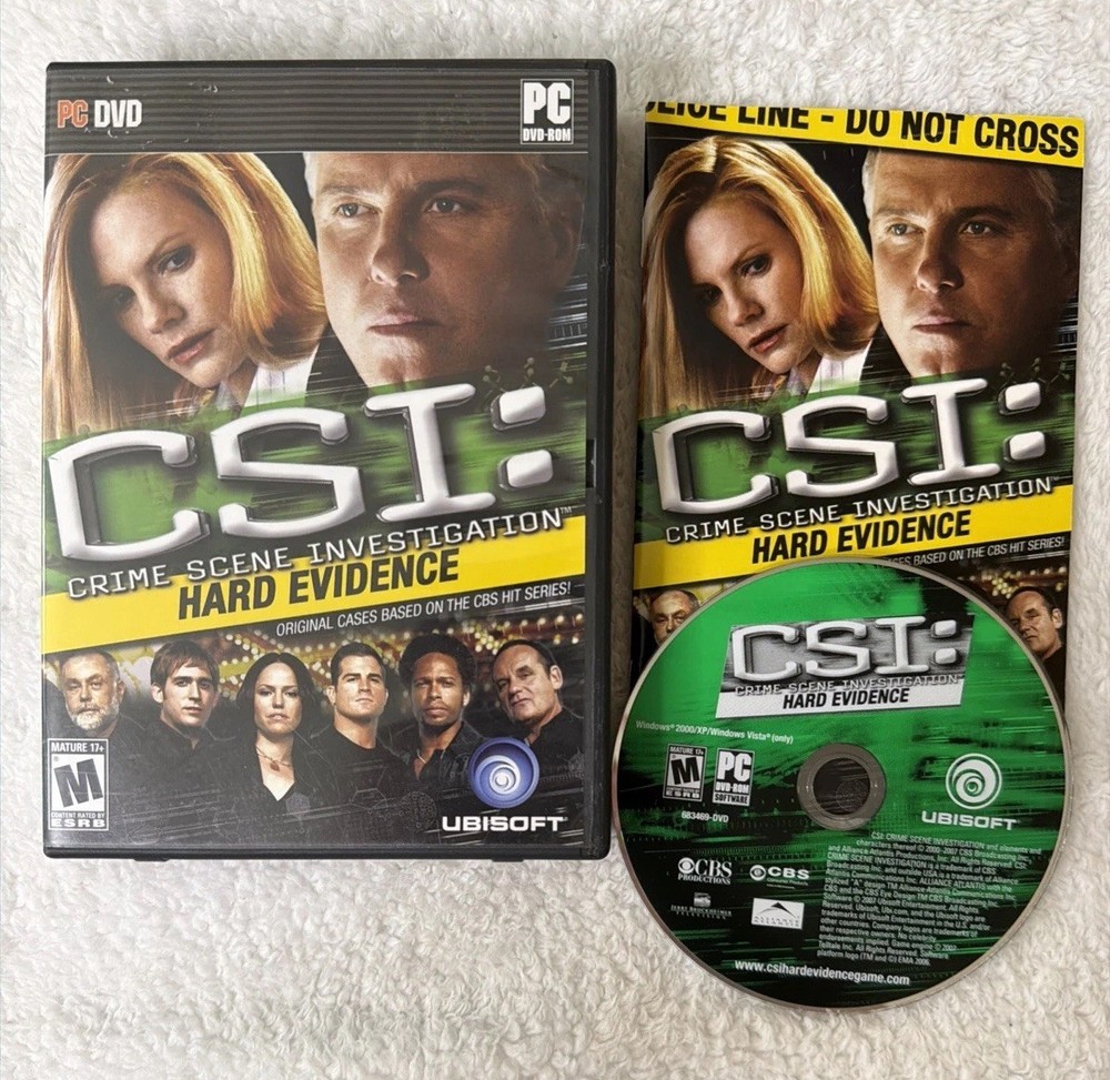 CSI Hard Evidence PC CD ROM 2007 CIB COMPLETE IN BOX