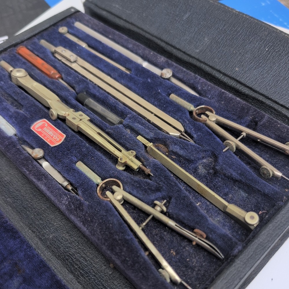 vintage Charvos drafting tools