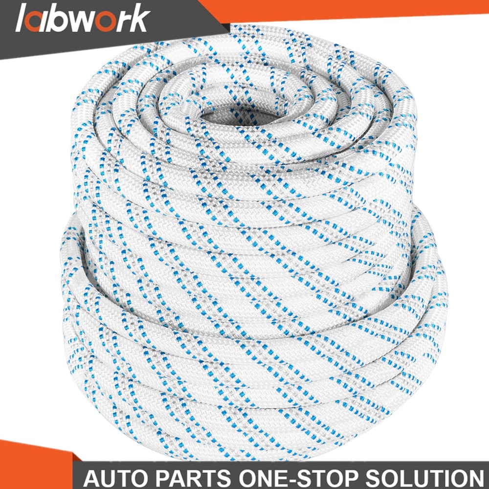 Labwork Pulling Rigging Line 5/8"×150' Double Braid Polyester Arborist Bull Rope