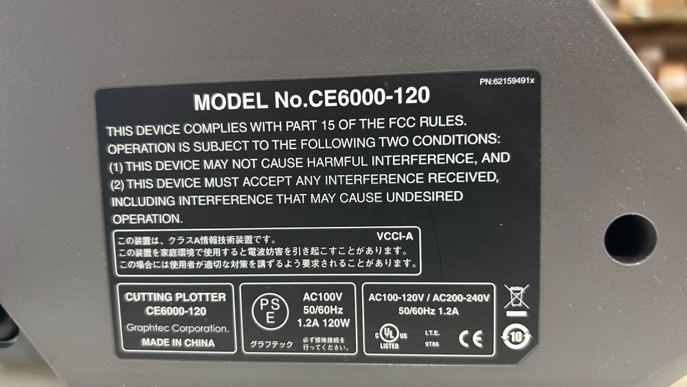 Graphtec CE6000-120 Plus, 48” Plotting Cutter for table top