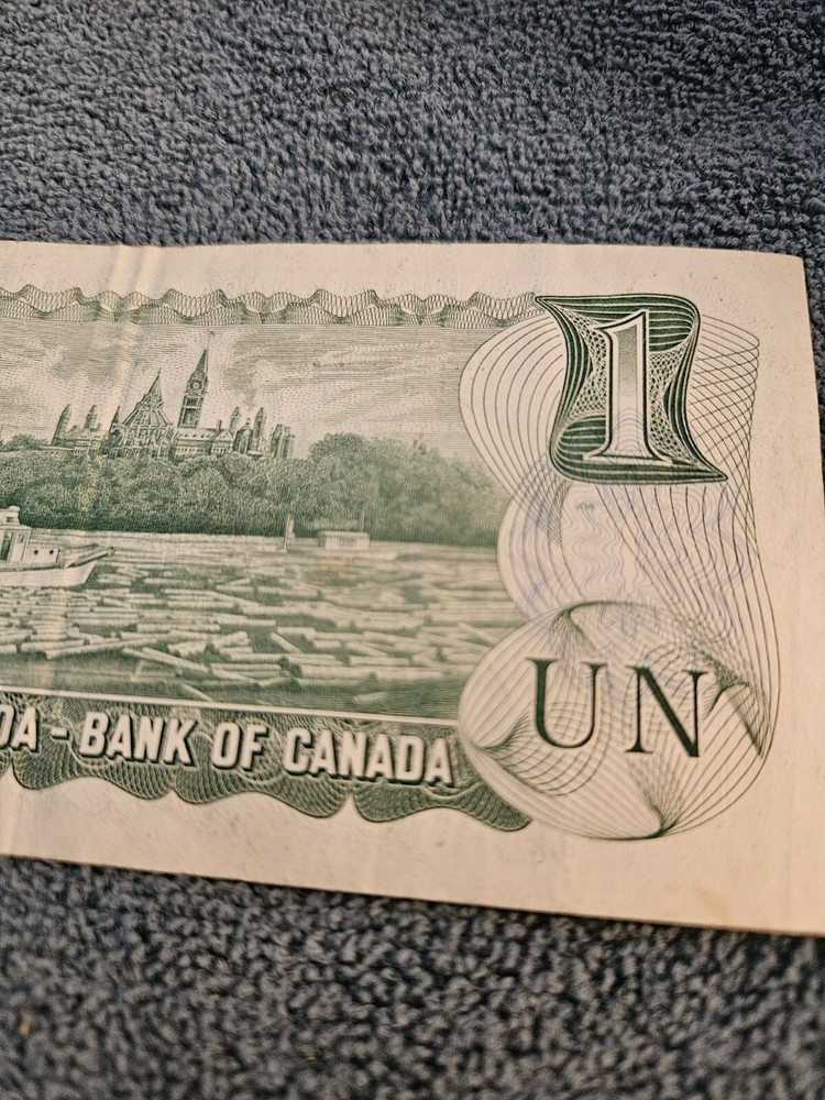 Canada 1 Dollar Bank Note Low Number 1973
