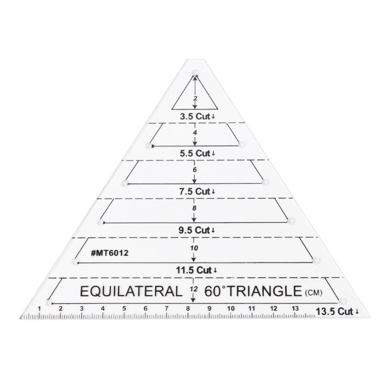 Equilateral for Triangle Sewing Ruler Drawing Drafting MeasureTemplate DIY Cloth