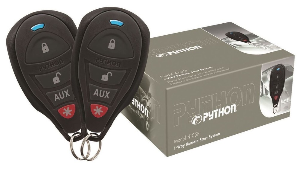 Python 1-Way Remote-Start System with 2 Remotes 4105P Remote Starter