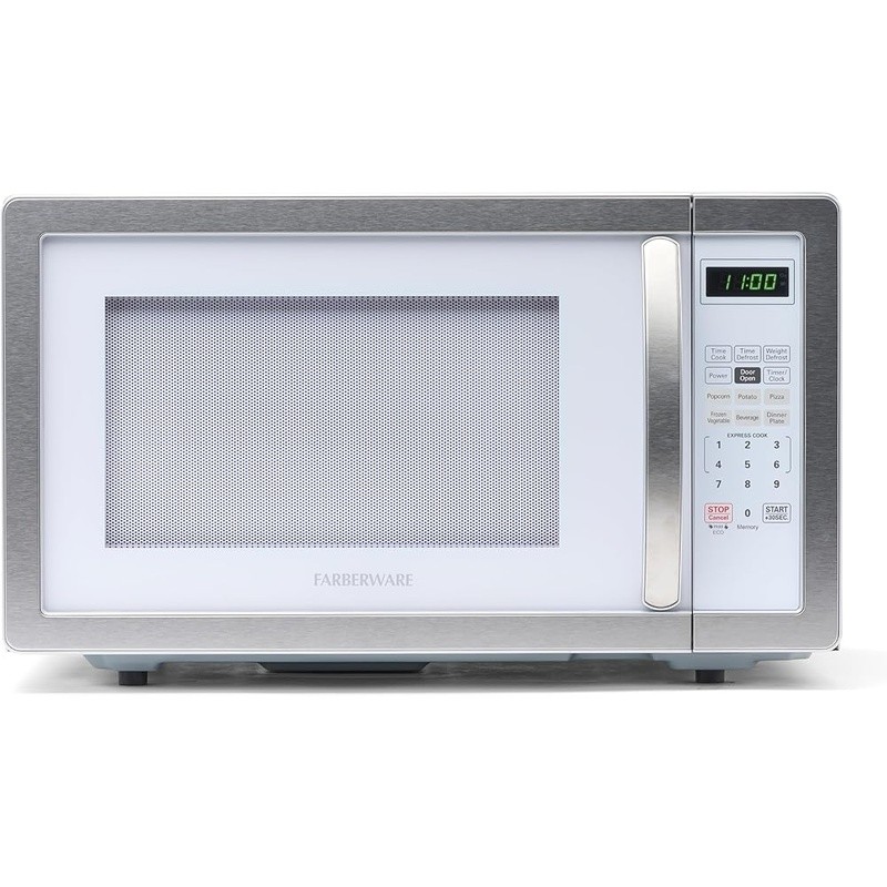 Compact Microwave Countertop Multi-Stage Cooking Child Lock LED Display US