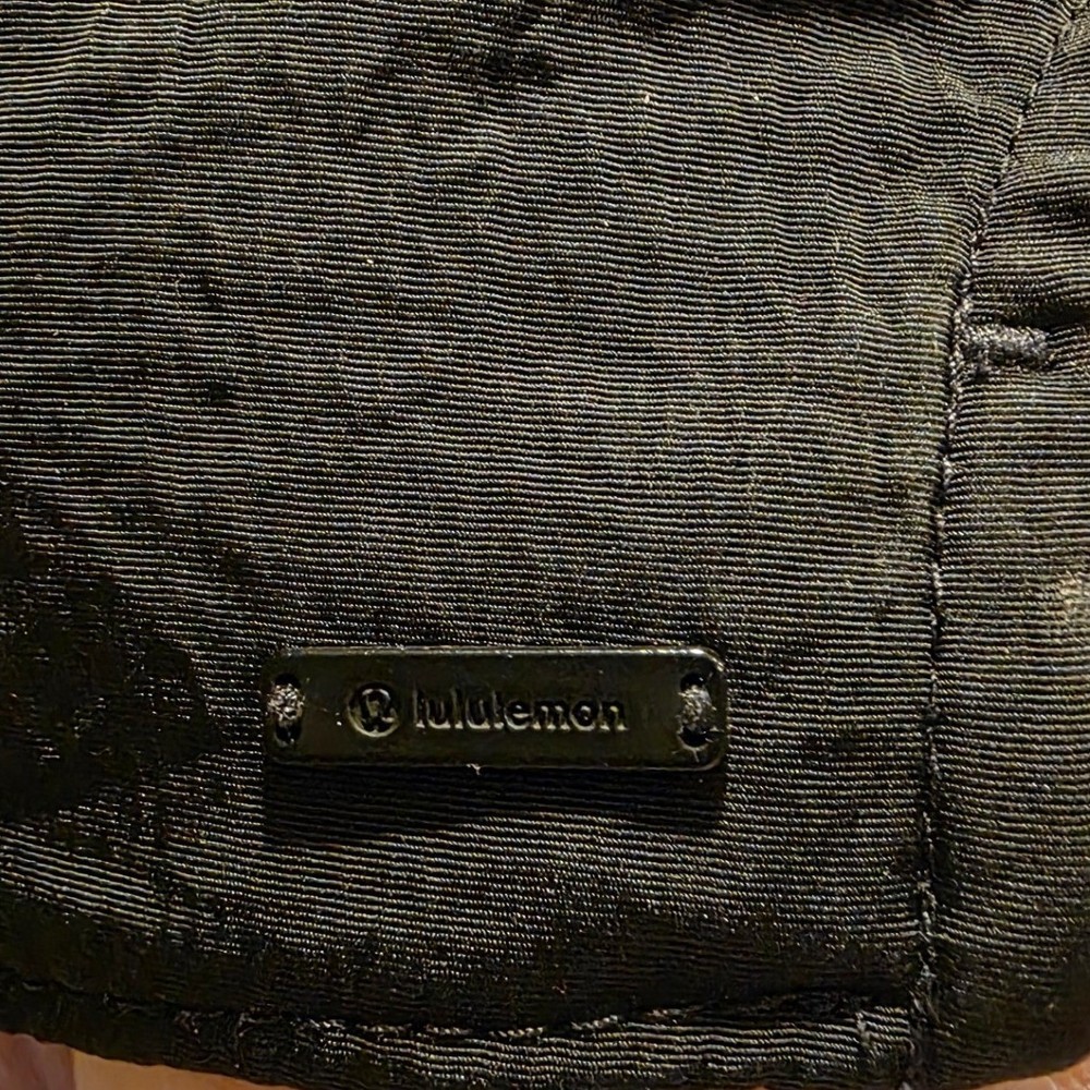 Lululemon Athleta Black Nylon Ball Cap OS Adjustable Strap Relaxed Fit