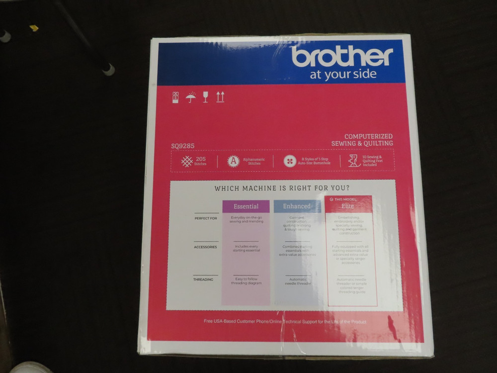 Brother SQ9285 205 Stitch Computerized Sewing Machine